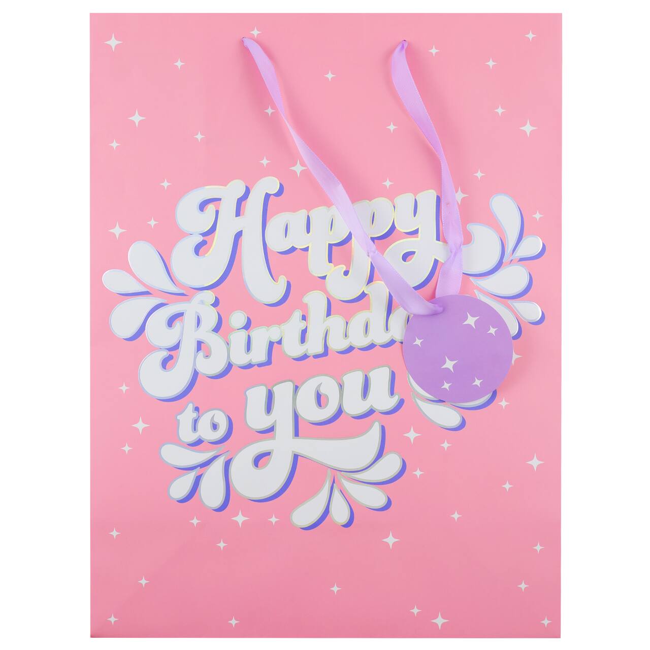 Large Pink Happy Birthday Gift Bag by Celebrate It™